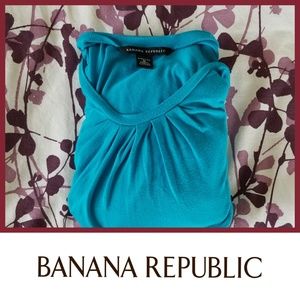 Banana Republic Cute Teal Fall Long Sleeve Shirt